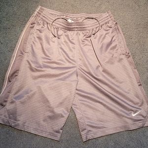 Silver Nike Gym Shorts for Men - size large